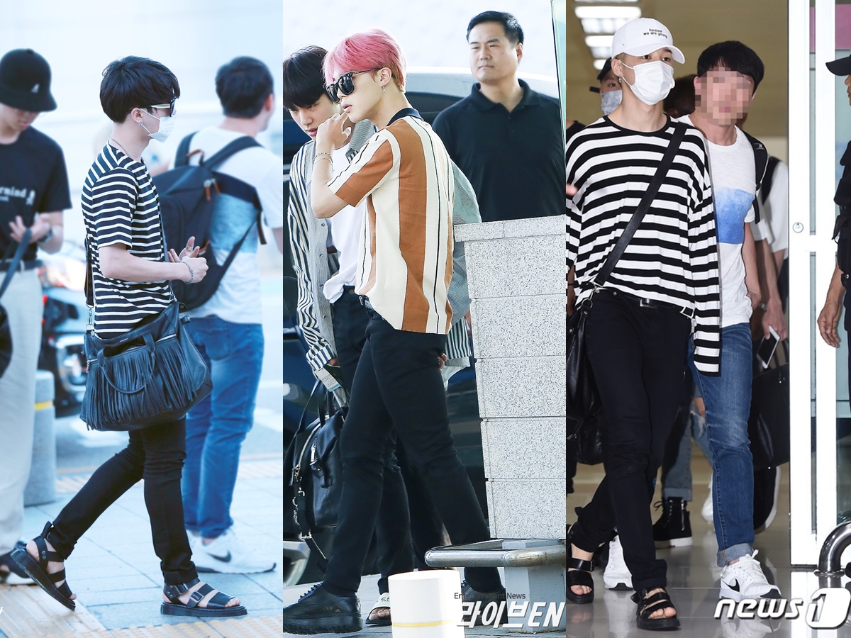 BTS, BTS Love Yourself, BTS JiMin, BTS Fashion, JiMin Fashion, JiMin Airport, Idol Airport Fashion