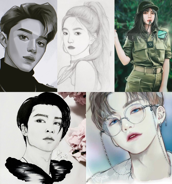 K-Pop Drawings: K-Pop Fans, Artists Of More Than Amazing ...