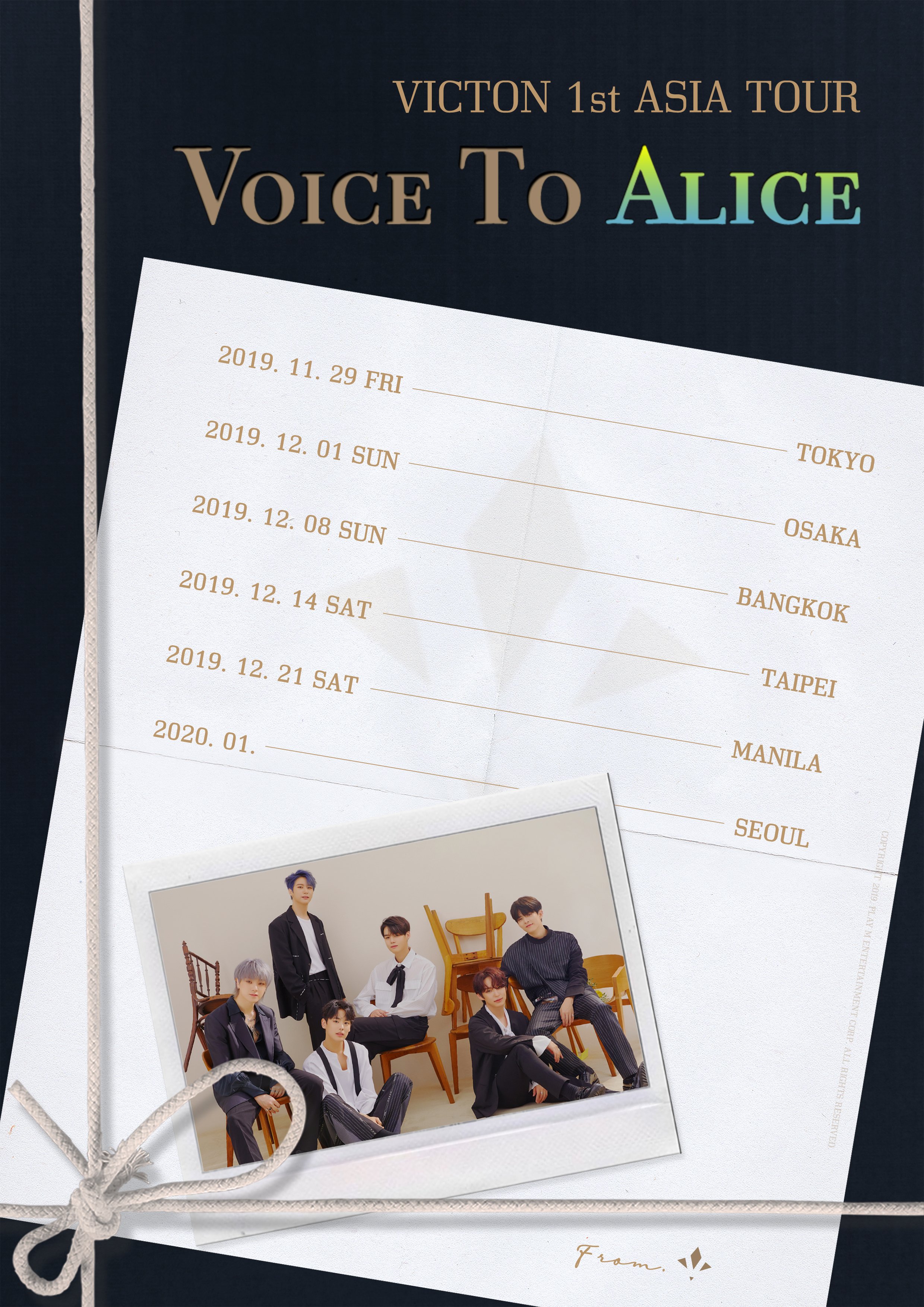 VICTON 1st ASIA TOUR [VOICE TO ALICE]: Cities And Ticket Details | Kpopmap