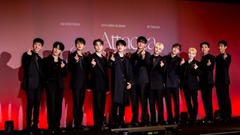 SEVENTEEN 9th Mini Album  Attacca  Global Press Conference  Members Are All Set To  Rock With You  - 5