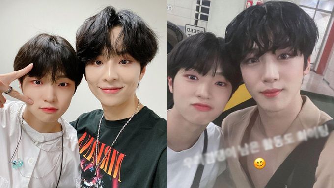 MIRAE s Son DongPyo Takes Photos With Participants From  Produce X 101  At Backstage Of Music Shows - 89