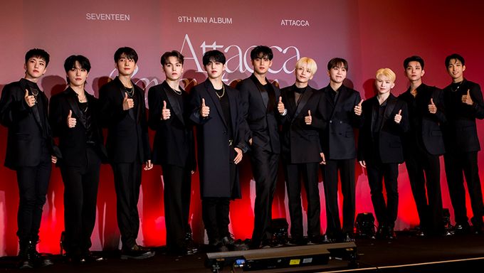 SEVENTEEN 9th Mini Album  Attacca  Global Press Conference  Members Are All Set To  Rock With You  - 50