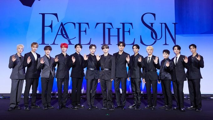 SEVENTEEN Come In Fiery  HOT  With Their 4th Album  Face The Sun  At Global Press Conference - 31