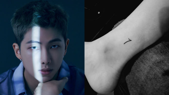 Tattoo Meaning: BTS RM's '7' Friendship Ankle Tattoo - Kpopmap