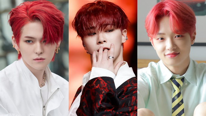 Top 3 Male Idols That Slay The Red Hairstyle Look The Most According To Kpopmap Readers - 20