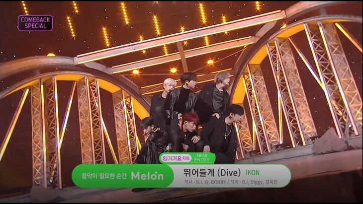 iKON &#8211; &#8216;Dive&#8217; 0209 SBS Inkigayo Stage