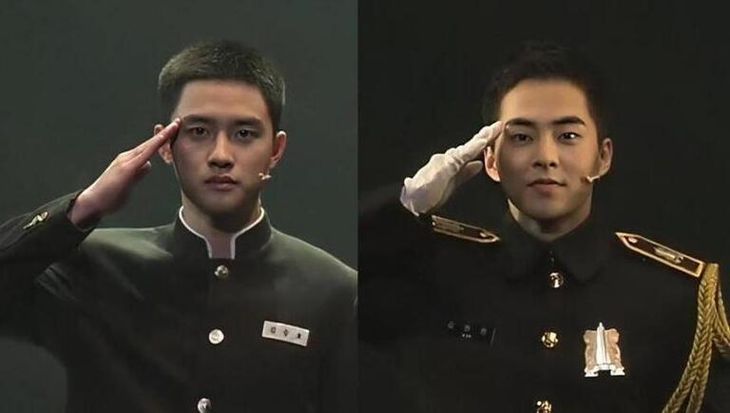 Why Everyone's Asking If EXO XiuMin & D.O Are Really Soldiers In The ...