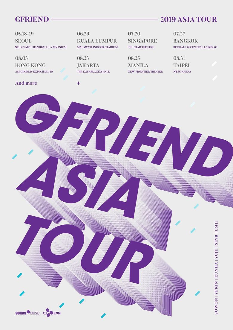 GFriend 2019 Asia Tour: Cities And Ticket Details