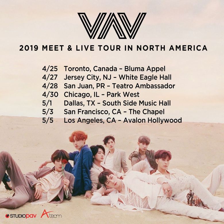 VAV 2019 Meet & Live Tour In North America: Cities And Ticket Details