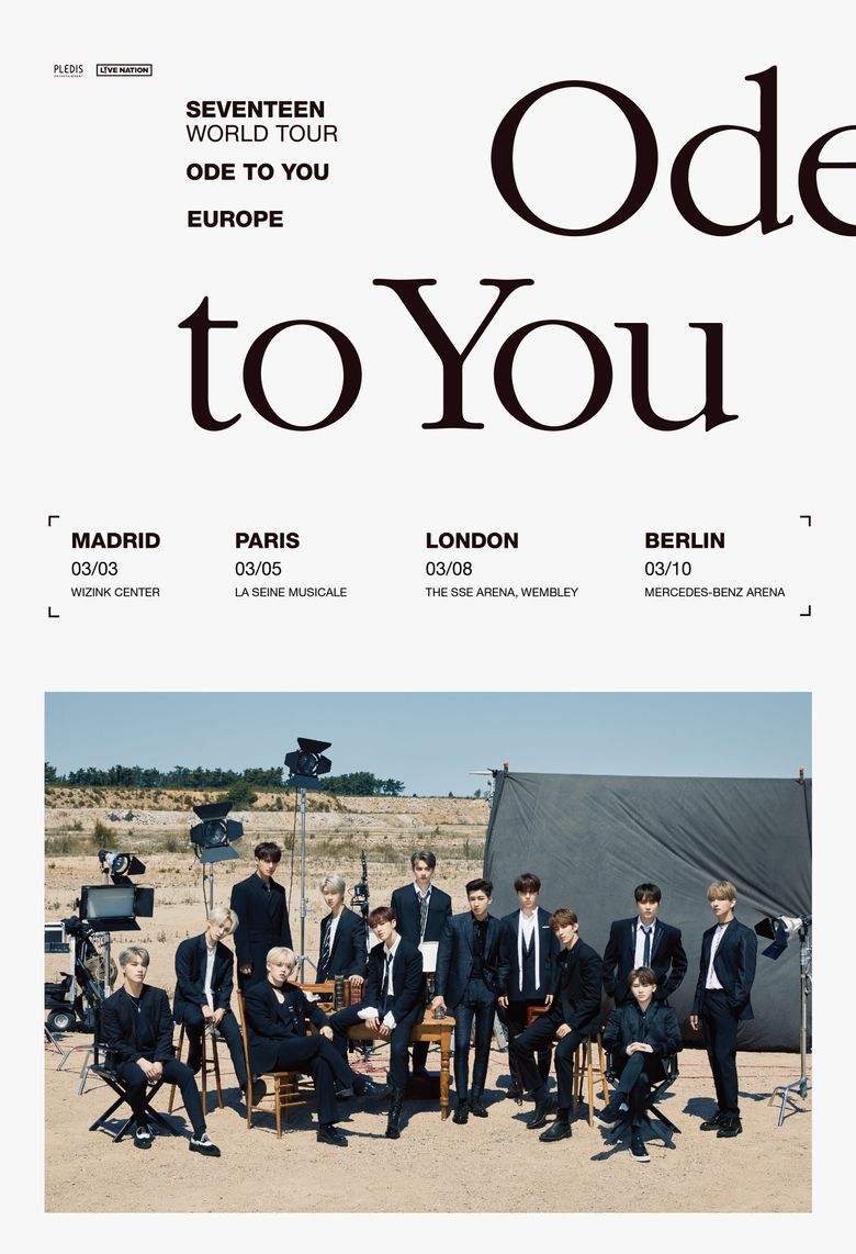 SEVENTEEN World Tour “ODE TO YOU”: Cities And Ticket Details