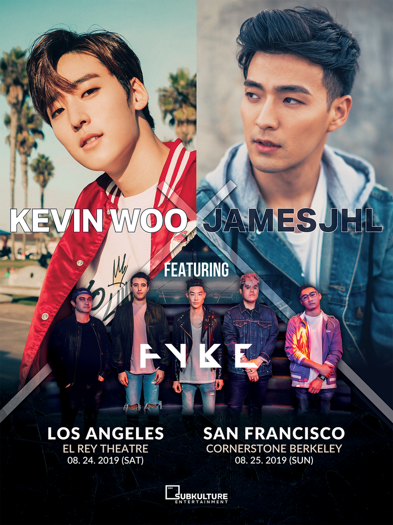 Kevin Woo X JamesJHL Featuring FYKE West Coast Tour: Cities And Ticket Details