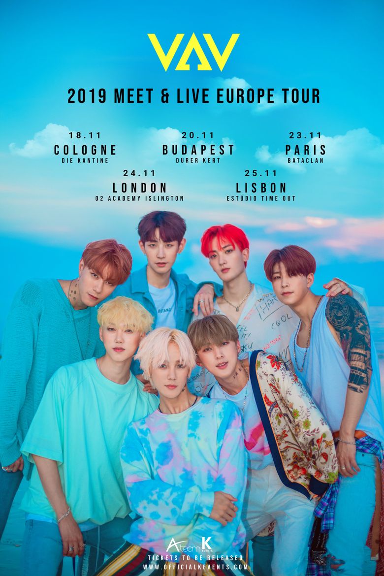 VAV Meet & Live Europe Tour 2019: Cities And Ticket Details