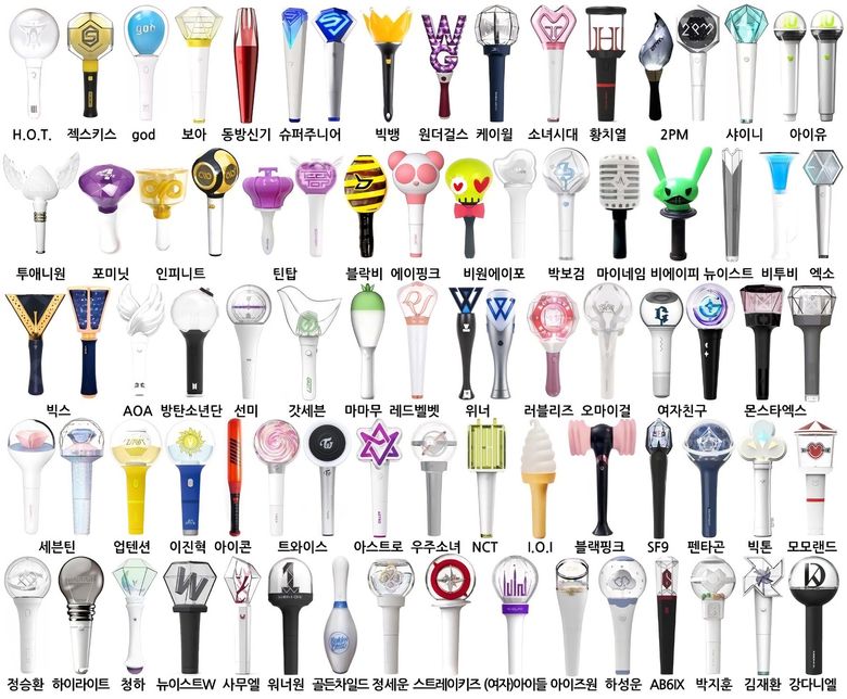 All Groups Solo K Pop Idol Lightsticks Version 22 Kpopmap