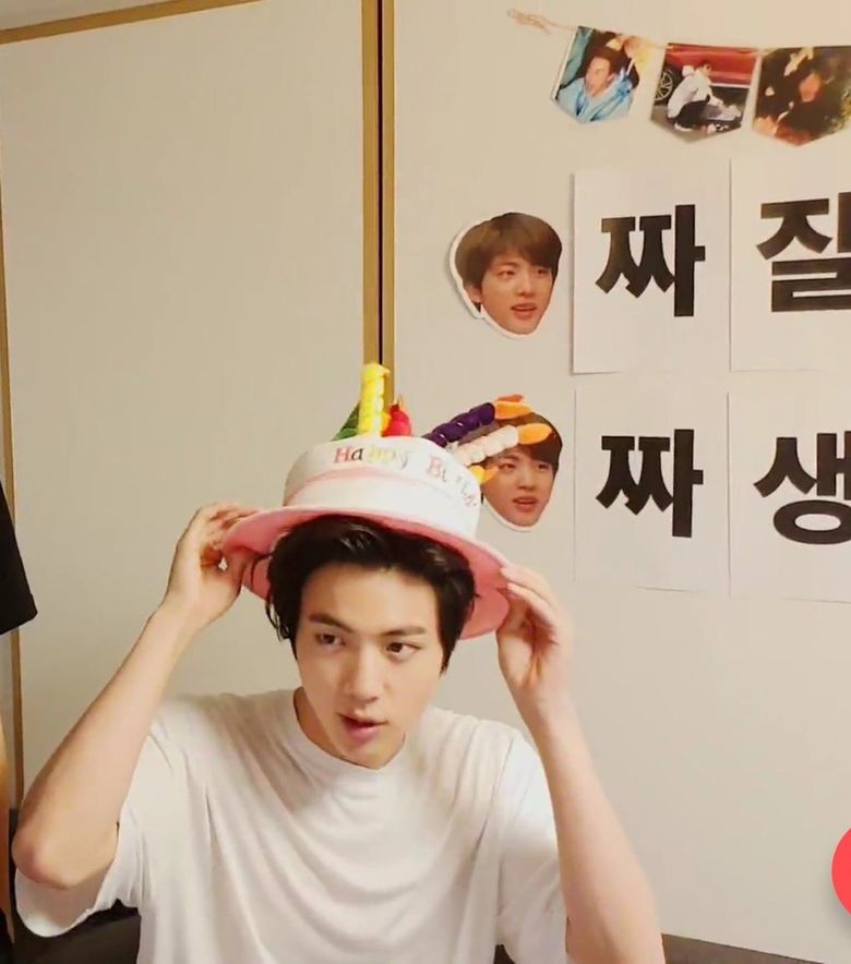 Fans Laugh At How BTS's Jin Lent TXT's SooBin His Birthday Hat