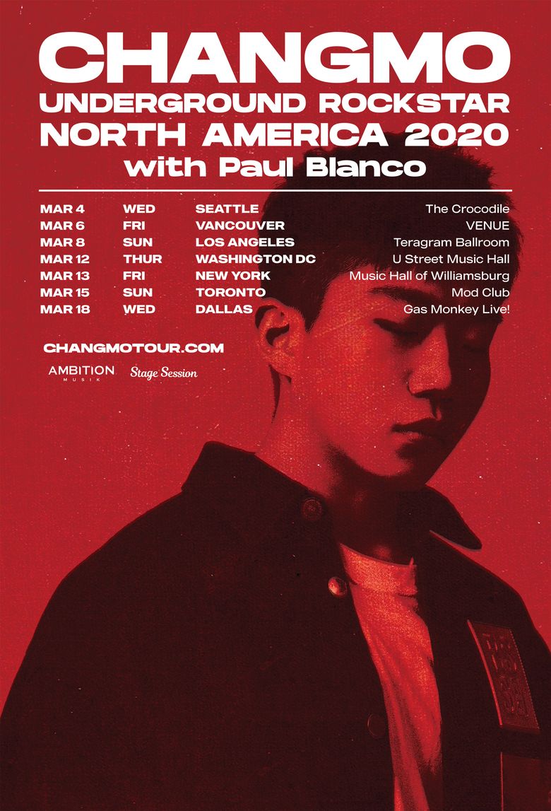 ChangMo “Underground Rockstar World Tour 2020 In North America”: Cities And Ticket Details