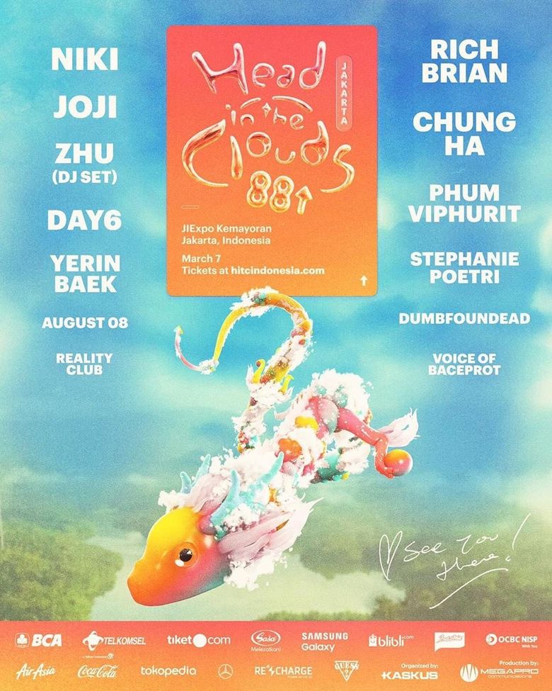 88Rising "Head In The Cloud Jakarta" Lineup And Ticket Details Kpopmap
