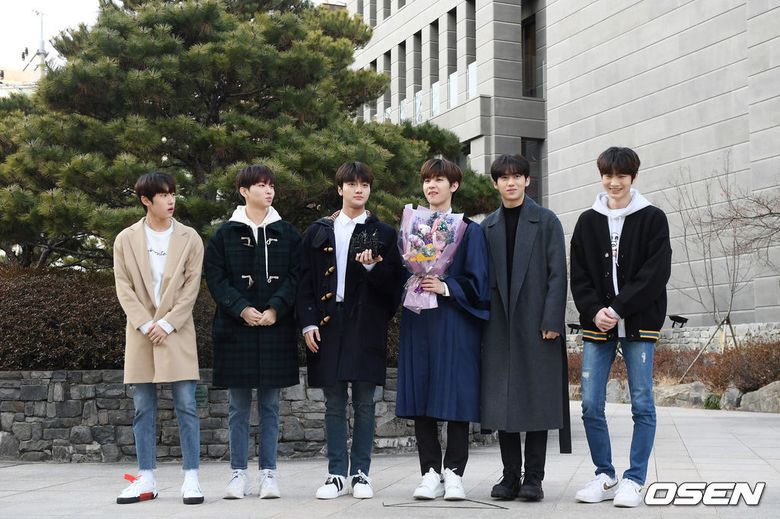 Woollim Boys Gather And Attend High School Graduation Of Kim DongYun