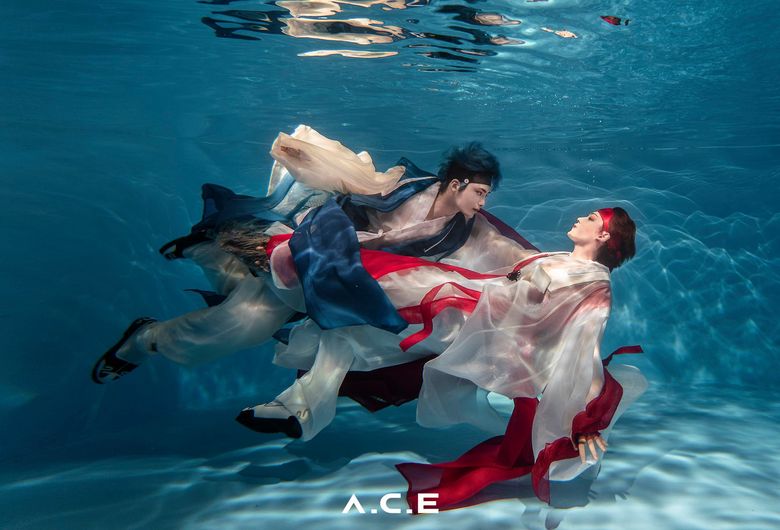 A C E s Jun   Chan Stun With Beautiful Underwater Pictures With Hanbok For  HJZM  The Butterfly Phantasy   - 79