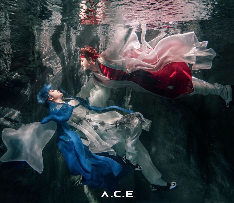 A C E s Jun   Chan Stun With Beautiful Underwater Pictures With Hanbok For  HJZM  The Butterfly Phantasy   - 15