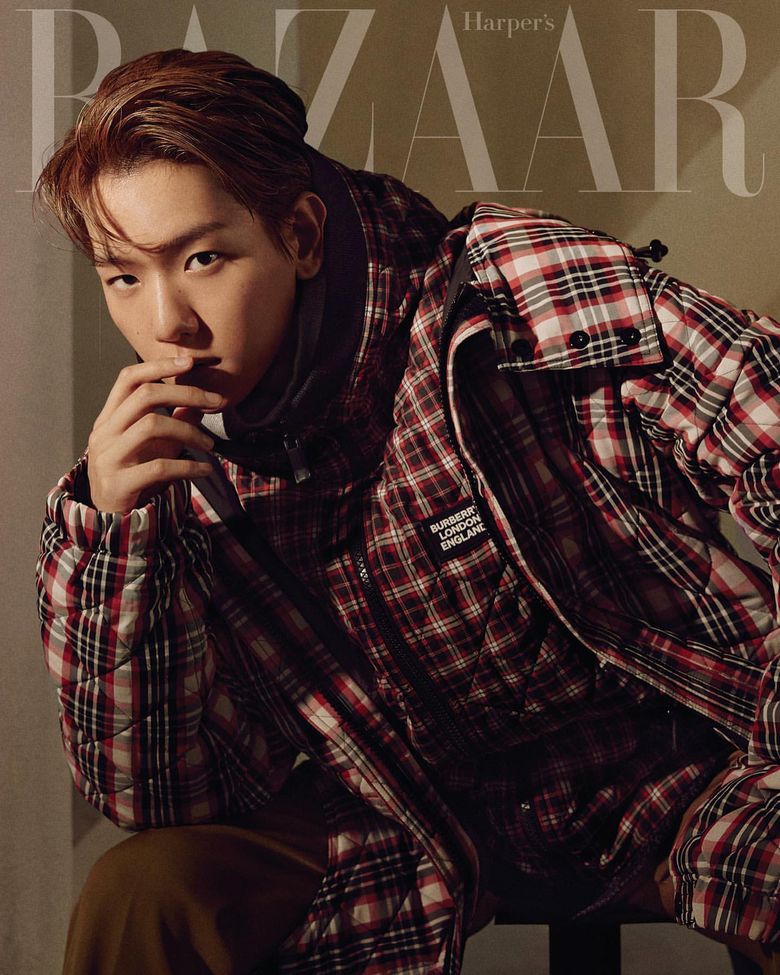 EXO's BaekHyun Poses For 'Harpers Bazaar' As The Ambassador Of 'Burberry' -  Kpopmap