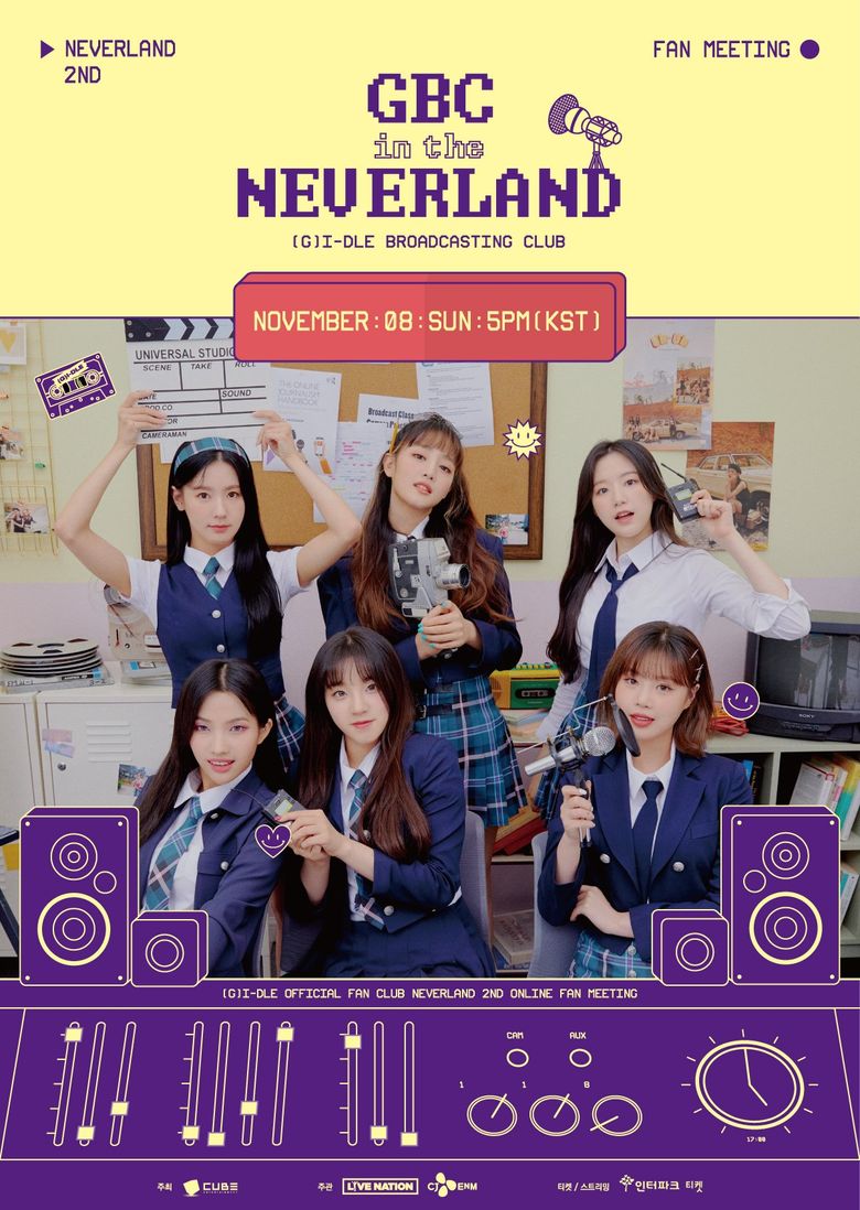 (G)I-DLE 2nd Online Fanmeeting “GBC in the NEVERLAND” : Live Stream And Ticket Details