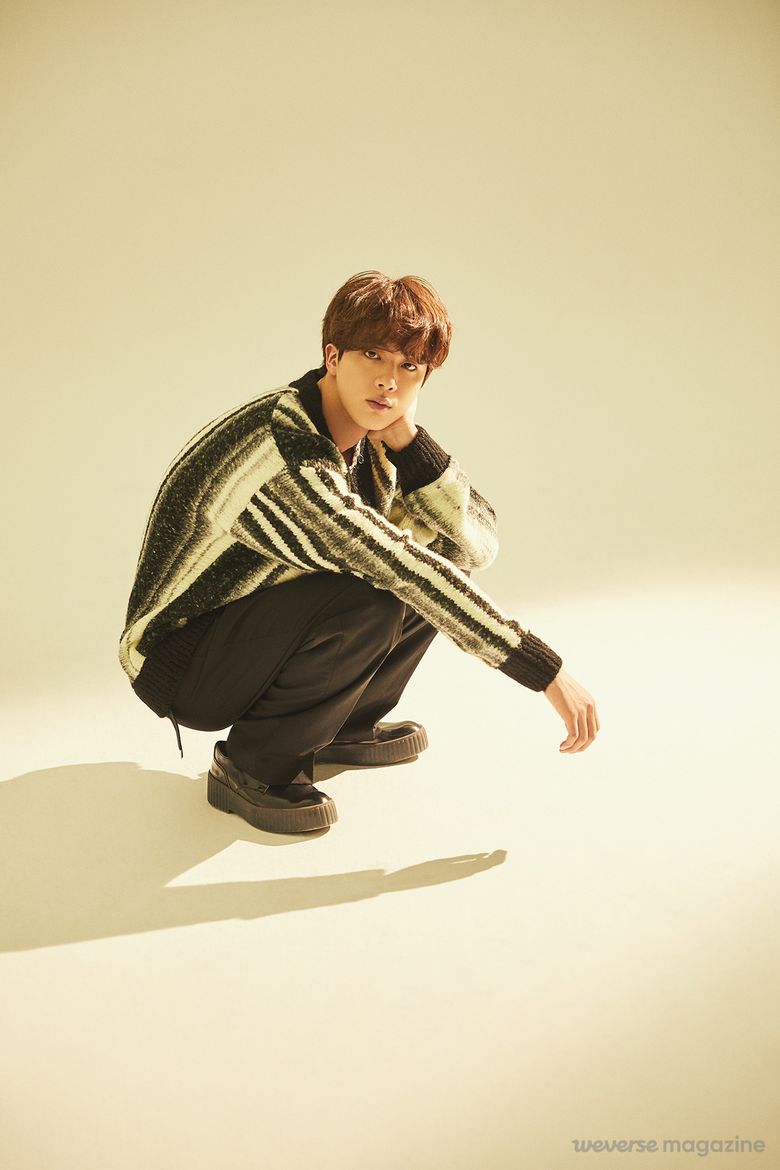 BTS's Jin For weverse Magazine Photoshoot