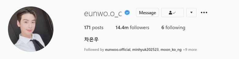 ASTRO s Cha EunWoo Becomes 5th Most Followed Actor On Instagram With His 14 4m Followers  - 48