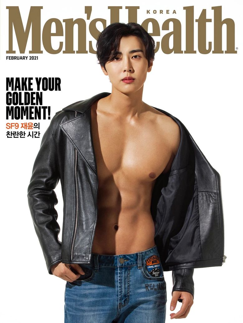 SF9 s JaeYoon Graces The Cover Of  Men s Health  With His Defined Abs And  Benz Logo  Chest  - 4