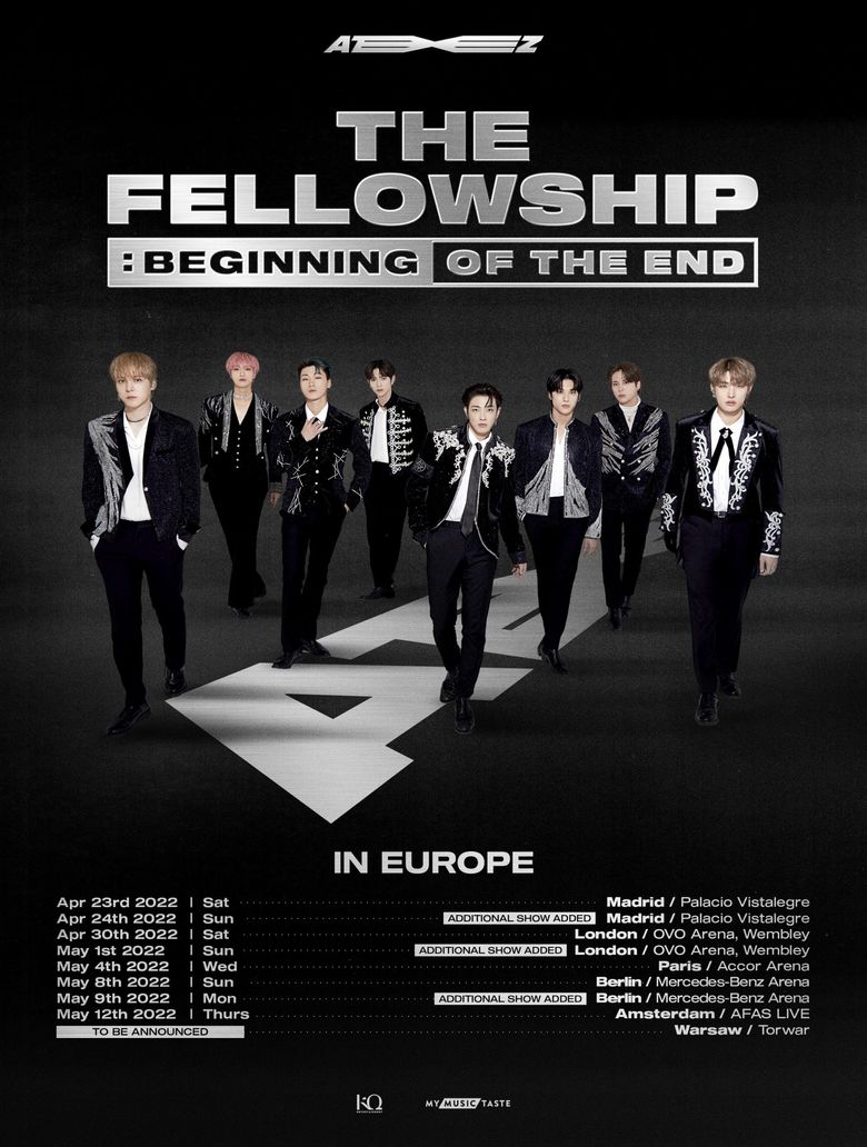 ATEEZ “THE FELLOWSHIP: BEGINNING OF THE END” 2022 World Tour: Cities And Ticket Details