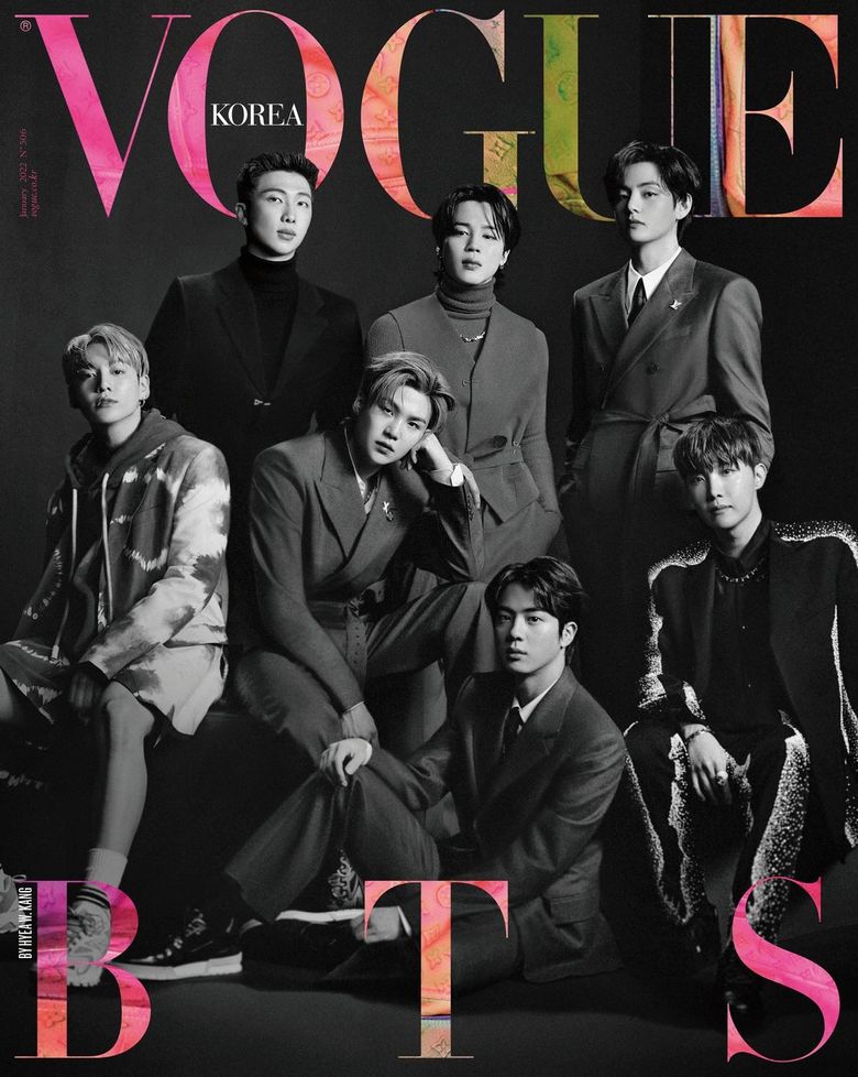 BTS For VOGUE Korea Magazine January Cover Issue