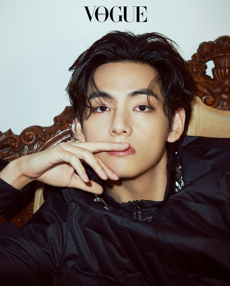 V (BTS) For VOGUE Korea Magazine January Cover Issue