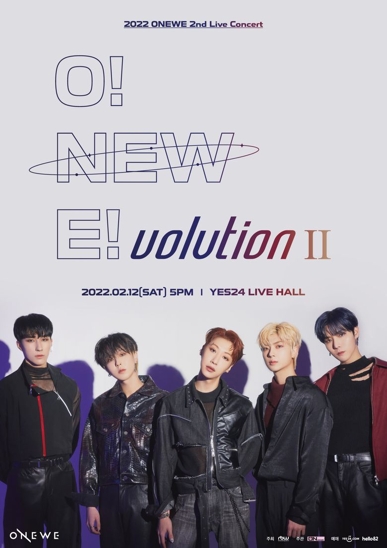  2022 ONEWE 2nd Live "WEVE, O! NEW E!volution II" Online And Offline Concert: Live Stream And Ticket Details