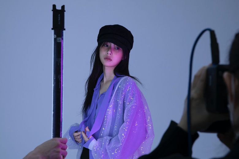 Kang HyeWon For GQ Korea Magazine February Issue Behind-the-Scene