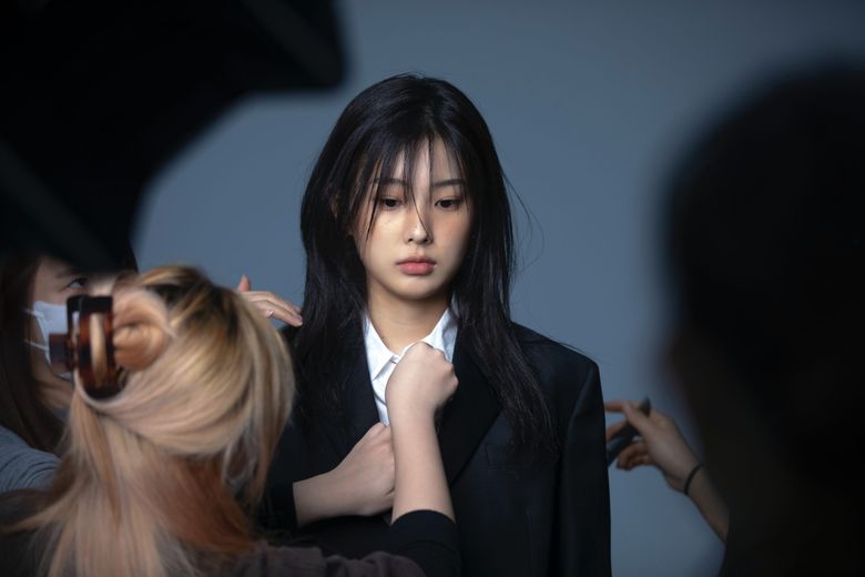 Kang HyeWon For GQ Korea Magazine February Issue Behind-the-Scene