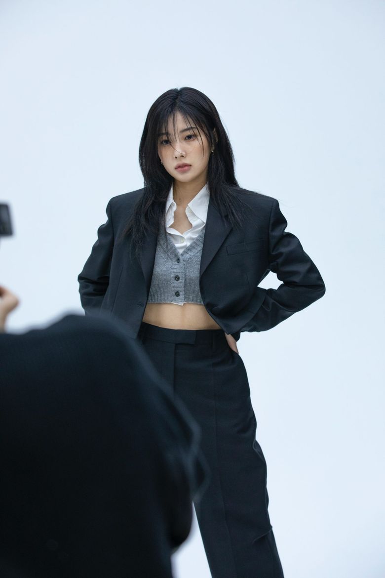 Kang HyeWon For GQ Korea Magazine February Issue Behind-the-Scene