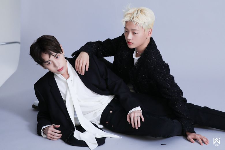 WEi's Kang SeokHwa And Kim DongHan For Marie Claire Magazine March Issue Behind-the-Scene