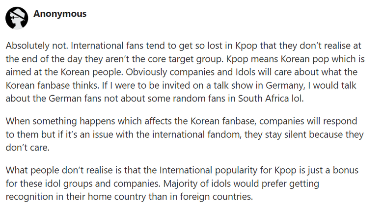 Netizens Discuss The Importance Of Domestic Vs  International Fan Bases  Is One More Significant Than The Other  - 26