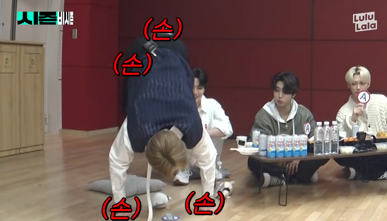 Stray Kids  Lee Know Does A Hand Stand To Hilariously Prove A Point In The Latest Episode Of Rain s  Season B Season 2  - 76