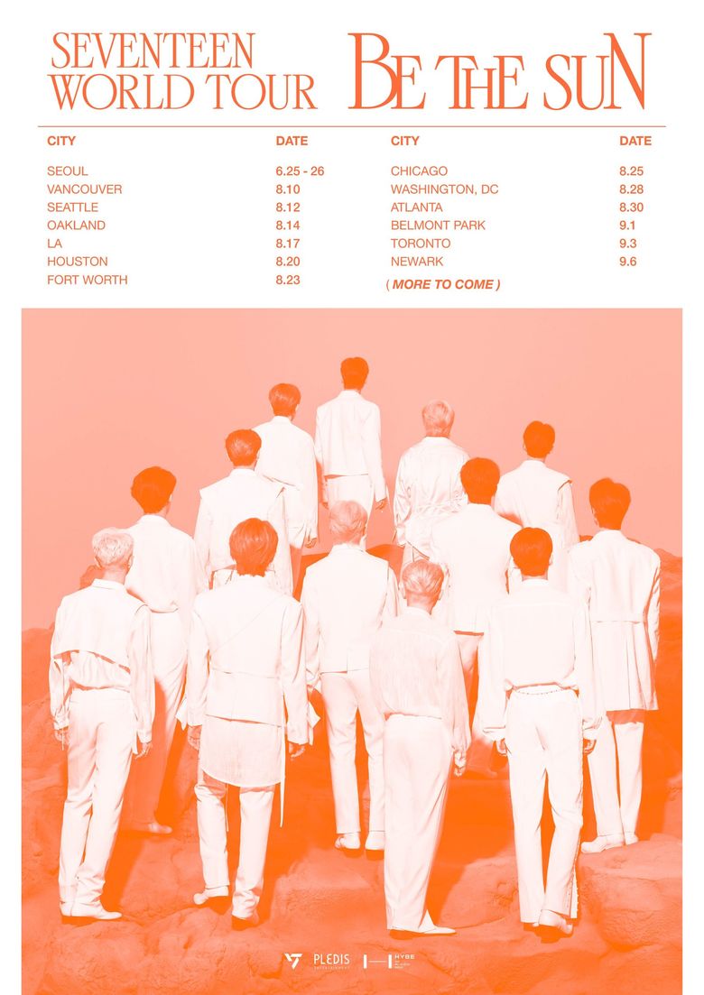 SEVENTEEN "BE THE SUN" World Tour: Cities And Ticket Details