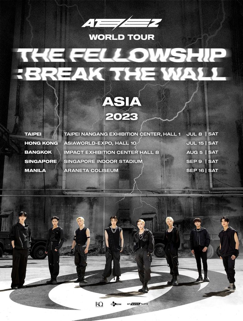  2022-2023 ATEEZ “THE FELLOWSHIP : BREAK THE WALL” World Tour: Cities And Ticket Details