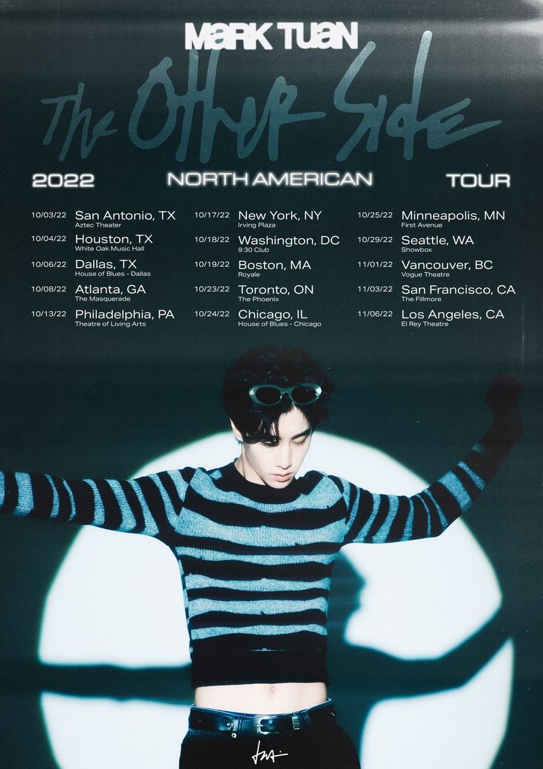 GOT7 Mark Tuan’s 2022 “THE OTHER SIDE” North American Tour: Cities And Ticket Details