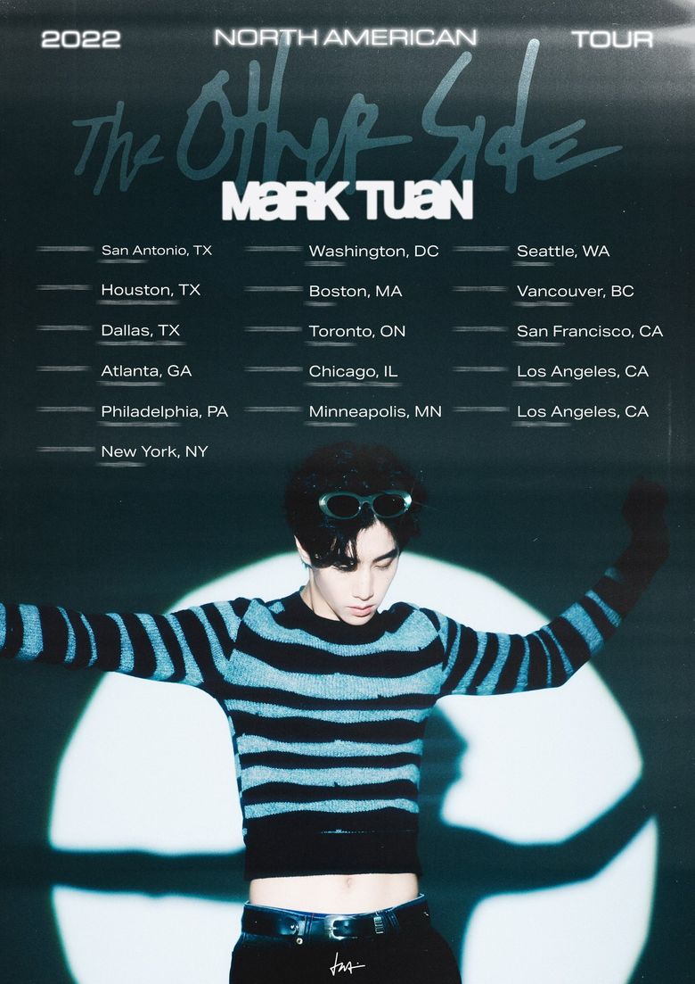 GOT7 Mark Tuan's 2022 "THE OTHER SIDE" North American Tour: Cities And Ticket Details