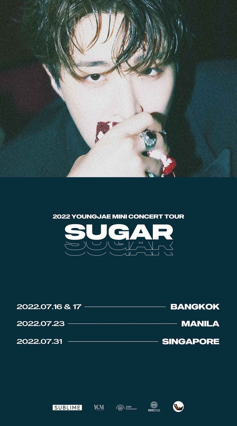 GOT7 YoungJae's 2022 "SUGAR" Mini Concert Tour: Cities And Ticket Details