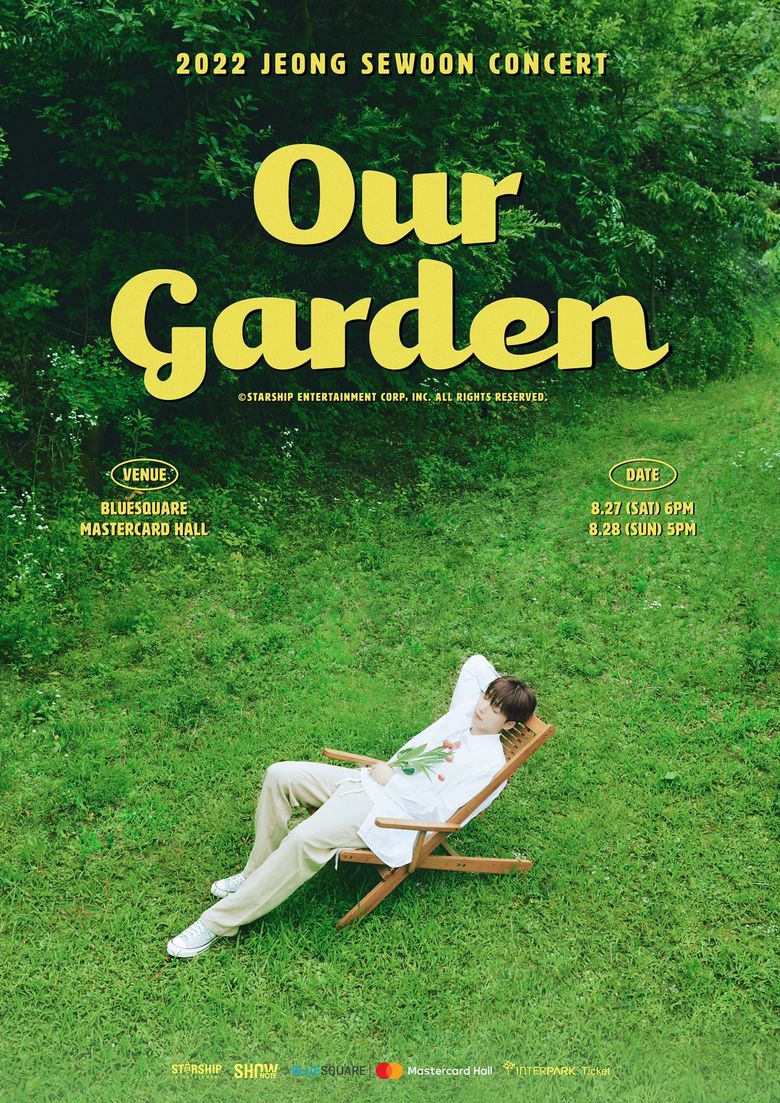  2022 Jeong SeWoon "Our Garden" Concert: Ticket Details