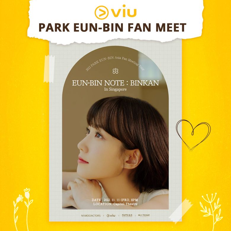 Viu Presents “Eun-Bin Note: Binkan” Live In Singapore