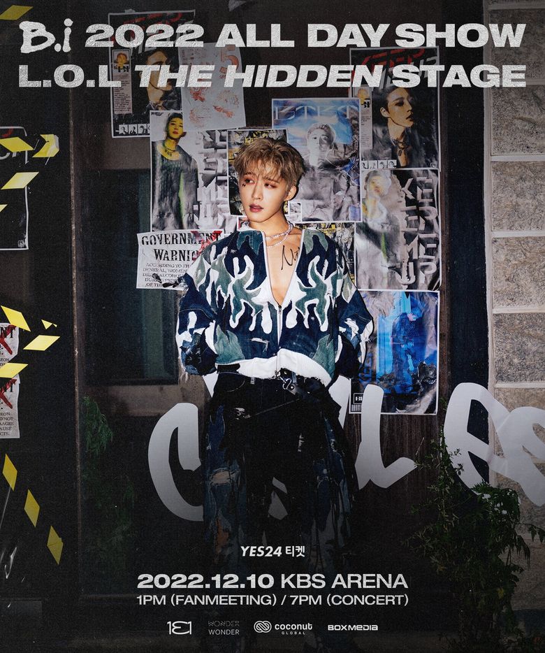 B.I 2022 “L.O.L: THE HIDDEN STAGE” All Day Show: Ticket Details