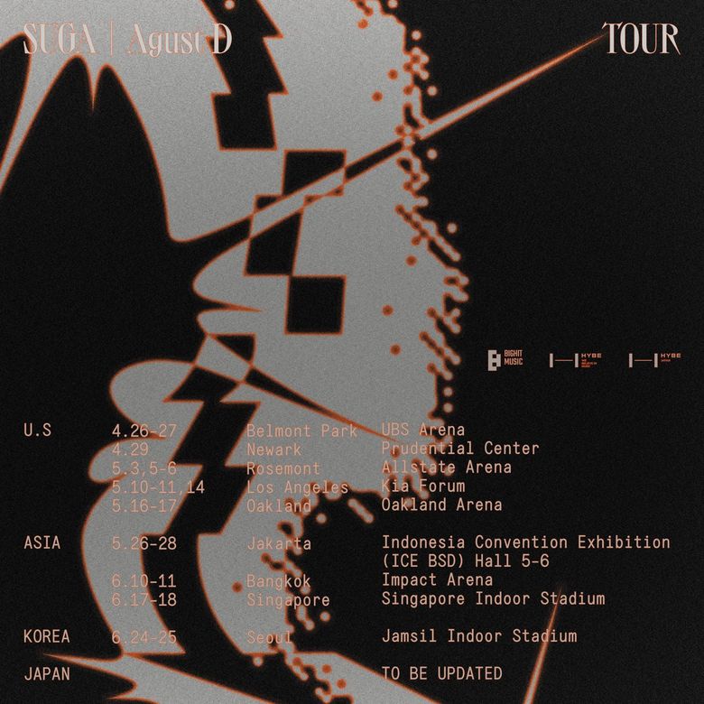 “Suga (Agust D) Tour”: Ticket Details
