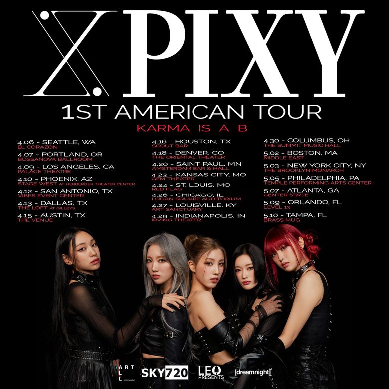  2023 PIXY “Karma Is A B” USA Tour: Ticket Details