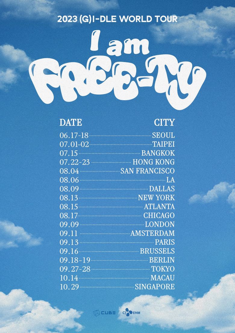  2023 (G)I-DLE “I Am FREE-TY” World Tour: Ticket Details