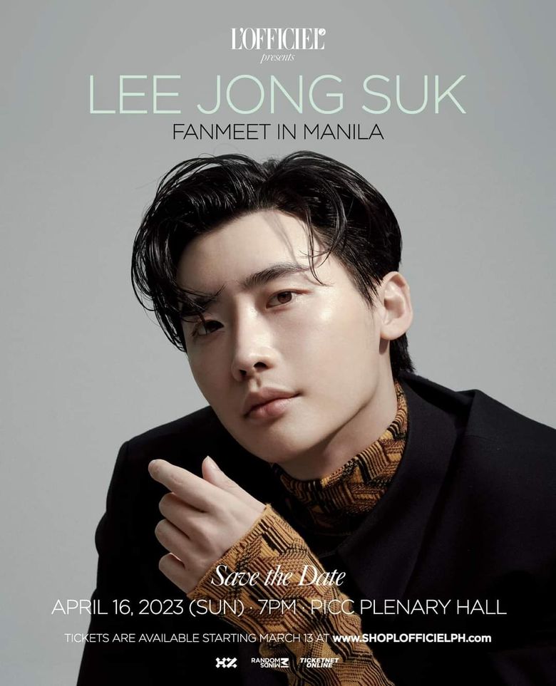 Lee JongSuk Fan Meet In Manila: Ticket Details